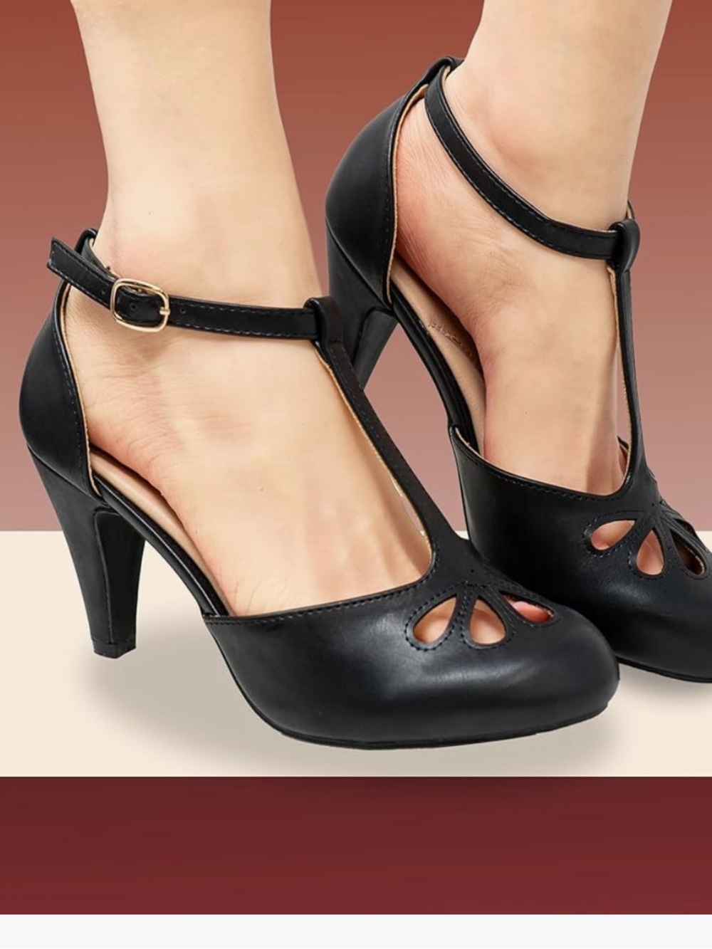 Vintage inspired Chase & Chole Mary Jane Pumps